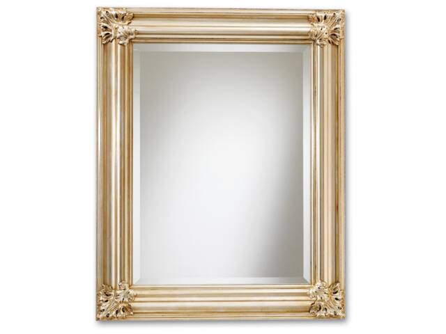 Classic Mirror Silver Leaf Antique Made in Italy - Rectangular Entryway Victorian Wall French Vintage Frame Item # 5069 - image 1