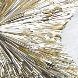 Handmade Gold Star Christmas Tree Topper Pet Tinsel Xmas Decoration - thumbnail 3