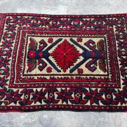 Timeless 3x4'7 Barjasta Wool Area Rug - Hand-Knotted Minimal Floral Tribal Carpet Boho Oriental Decor For Bedroom, Livingroom- Gift - thumbnail 2