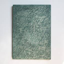Japandi Green Textured Wall Art, Green Terracotta Earthy Artwork, Plaster Painting, Texture 3D Earth Tones Wabi Sabi Clay - thumbnail 4