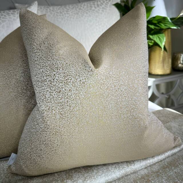 Beautiful Textured Yellow Gold Cushion Cover, Pillow Handmade Pillow Double Sided Case, Bed Designer - image 1