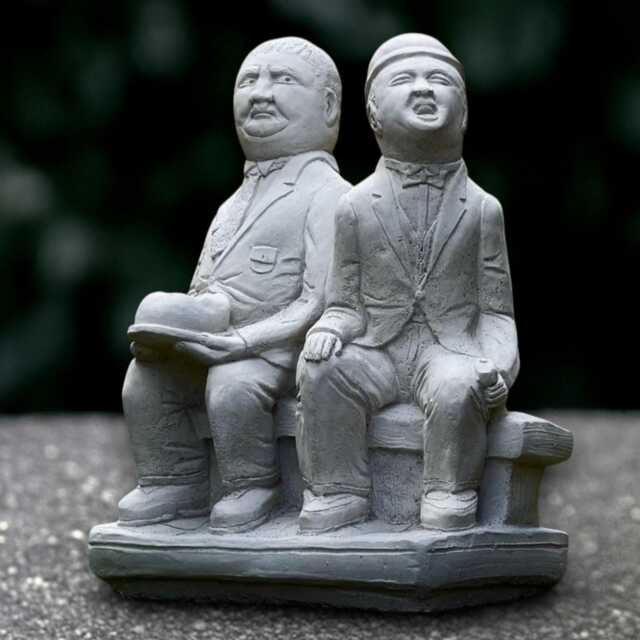 Unique Friends Sculpture Concrete Friendship Figurine Stone Funny Man Statue Handmade Front Door Decoration Garden Ornament - image 1
