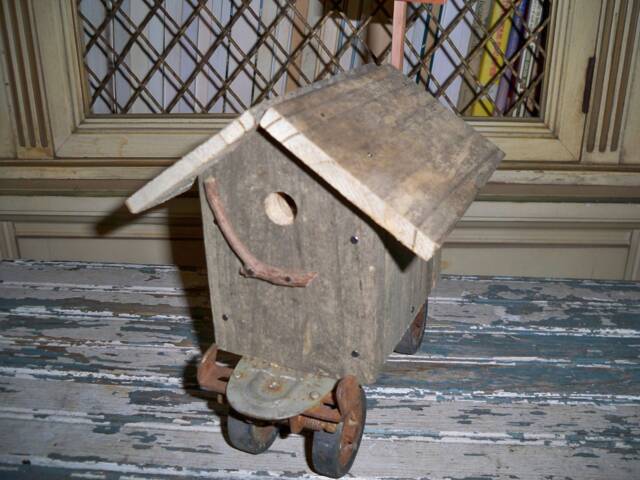 Mobil Home, Bird House, Vintage Roller Skate, Hand Designed By Handcrafted in North Georgia - image 1