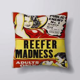 Reefer Madness Adults Only Movie Poster - Cushion Cover Case Or Stuffed With Insert - thumbnail 1