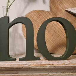Christmas Wooden Noel Letters Dark Green Holiday Decor - thumbnail 3