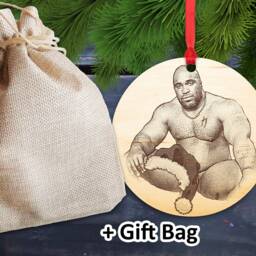 Barry Wood Meme Christmas Tree Ornament Man Sitting On Bed Xmas Ornaments 2025 Have A Merry Gift Funny Santa - thumbnail 2