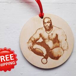 Barry Wood Meme Christmas Tree Ornament Man Sitting On Bed Xmas Ornaments 2025 Have A Merry Gift Funny Santa - thumbnail 3