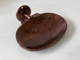 Hand Engraved Copper Wall Mounted Soap Dish, Handmade Holder , Handcrafted Shower Free Shipping - thumbnail 1