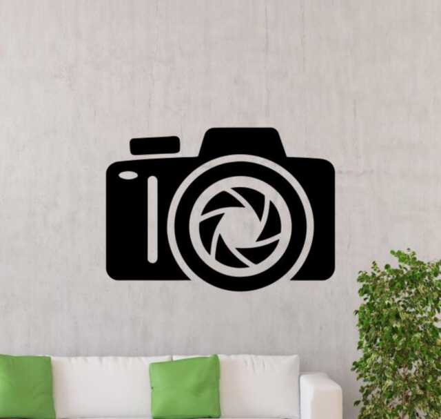 Photo Camera Wall Decal Vinyl Sticker Photography Studio Photographer Art Design Murals Interior - 3Fcm4 - image 1