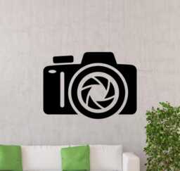Photo Camera Wall Decal Vinyl Sticker Photography Studio Photographer Art Design Murals Interior - 3Fcm4 - thumbnail 1