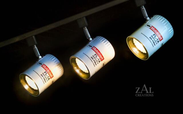 Track Lighting Fixture, Oil Filter, Motorcraft, Ford, 3 Lights & Track - image 1