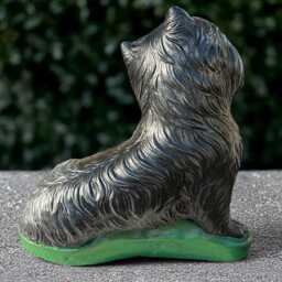 Stone Westie Dog Statue Concrete Yorkie Sculpture Outdoor Figurine Cement Pet Ornament Memorial Terrier Decoration Lover Gift - thumbnail 4