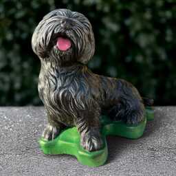 Stone Westie Dog Statue Concrete Yorkie Sculpture Outdoor Figurine Cement Pet Ornament Memorial Terrier Decoration Lover Gift - thumbnail 3