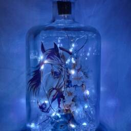 Led Horse Bottle Lamp, Unique Gift For Lover - thumbnail 3