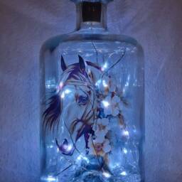 Led Horse Bottle Lamp, Unique Gift For Lover - thumbnail 4