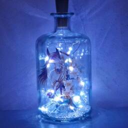 Led Horse Bottle Lamp, Unique Gift For Lover - thumbnail 2