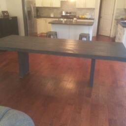 Barn Wood Timber Dining Room Table - thumbnail 3