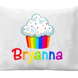 Rainbow Personalized Pillowcase, Super Soft Microfiber Kids Bedding - thumbnail 2