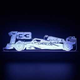 F1 Red Bull Led Night Light, Formula 1 Gift, Gifts, Fan, Dad Lights, Bedroom Light - thumbnail 4