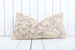 Kilim Lumbar Pillow Cover 12x24 Inch Turkish Home Decor - thumbnail 1