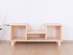 Turntable Stand, Vinyl Record Storage, Japandi Furniture - Kort - thumbnail 1