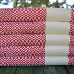 "Red Diamond Towel, 40""x70" - thumbnail 3
