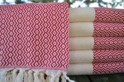 "Red Diamond Towel, 40""x70"