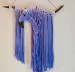 Purple Braid Wall Hanging