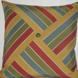 "Triangles Cut Decorative Pillow Cover in 24""x 24" - thumbnail 2