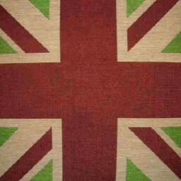 Union Jack Lime Green Square Tapestry Cushion Pillow Sham Cover - thumbnail 2