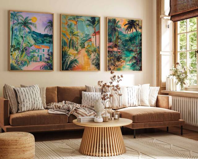 Set Of 3 Philippines Poster Set, Filipino Travel Prints, Gift, Folk Art Poster, Tropical Wall Art, Sea A1/A2/A3/A4 - image 1