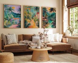 Set Of 3 Philippines Poster Set, Filipino Travel Prints, Gift, Folk Art Poster, Tropical Wall Art, Sea A1/A2/A3/A4 - thumbnail 1