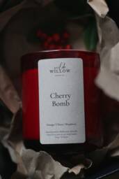 Cherry Bomb Candle Spiced Cherry, Almond & Vanilla, Soy Wax