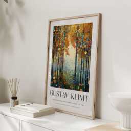 Gustav Klimt, Klimt Poster, Museum Exhibition Wallart Print, Poster Tree Of Life, Forest - thumbnail 3