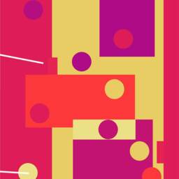 Modern Abstract Art Prints Colorful Geometric Set Of 3 - thumbnail 3