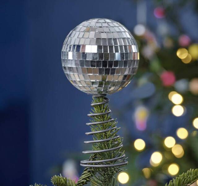 Diy Silver Disco Ball Christmas Tree Topper Kit - image 1