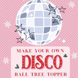 Diy Silver Disco Ball Christmas Tree Topper Kit - thumbnail 2