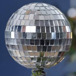 Diy Silver Disco Ball Christmas Tree Topper Kit - thumbnail 3