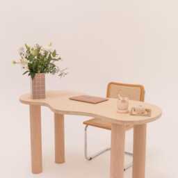 Natural Bean Desk Or Dining Table - thumbnail 3