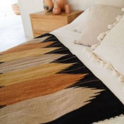 Custom Size Rug Tierra Black Base With Clay Tones - thumbnail 2