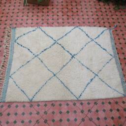 Beni Ourain Rug-Custom Azilal Rug - Moroccan Rug - Handmade Wool Abstract Moroccan Berber Rug - Azilal Berber Handwoven - thumbnail 2