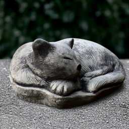 Concrete Kitty Statue Stone Cat Sculpture Outdoor Pet Figurine Cement Animal Ornament Memorial Decoration Kitty Lover Gift Handmade - thumbnail 2
