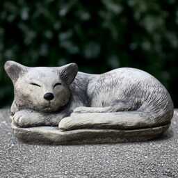 Concrete Kitty Statue Stone Cat Sculpture Outdoor Pet Figurine Cement Animal Ornament Memorial Decoration Kitty Lover Gift Handmade - thumbnail 4