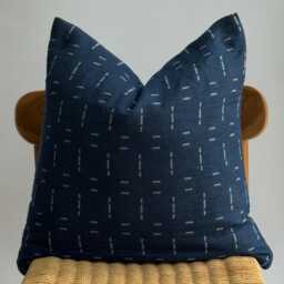 Blue Navy Indigo Pillow Cover - thumbnail 2