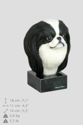 Japanese Chin, Dog Marble Statue, Painted, Limited Edition, Make Your Own Artdog