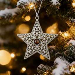 Custom Christmas Photo Ornament, Memorial Picture Projection Tree Decoration, Family Decor - thumbnail 2