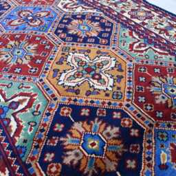 Afghan Handwoven Kashi Runner Rug Traditional Tribal Hallway Carpet - 13x3 Ft - thumbnail 3