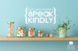 Wall Decals Quote Speak Kindly - Vinyl Sticker Art Custom Home Decor - thumbnail 1