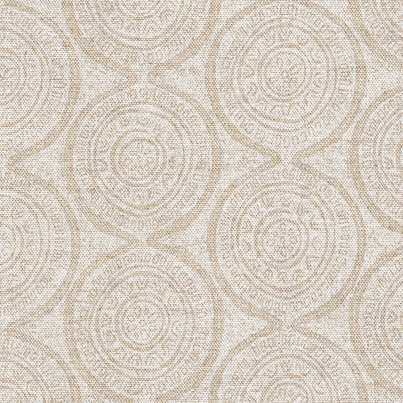 "Scallop Valance, Atlas Chalk White Geometric ""Danish Linen" - image 1