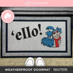 Ello Labyrinth Welcome Doormat - Worm Outdoor Mat Come Inside & Have A Nice Cup Of Tea Gifts Custom Washable Rug